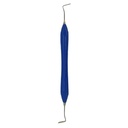 ESPÁTULA PARA COMPOSITE DE MANGO SILICONADO AZUL 