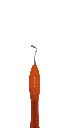 ESPÁTULA PARA COMPOSITE DE MANGO SILICONADO NARANJA