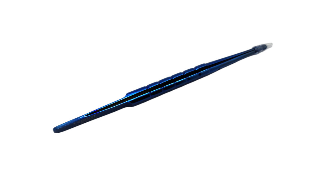PINZA MICROQUIRURGICA DE MANO IZQUIERDA AZUL