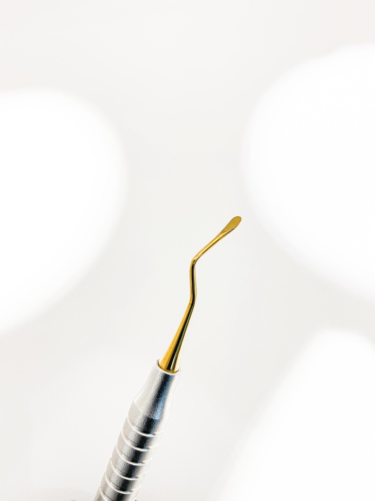 TUNELIZADOR ACODADO VESTIBULAR PLATEADO Y DORADO