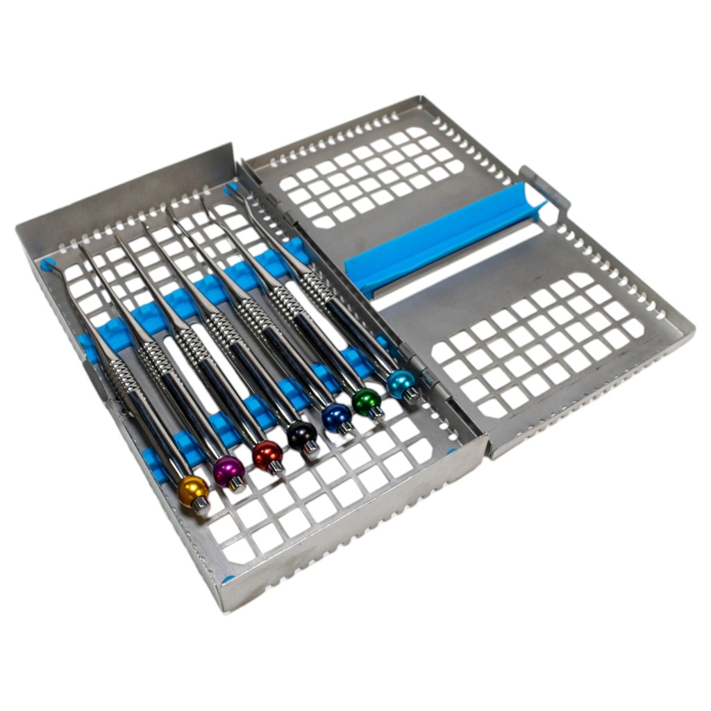 KIT DE 7 PERIOTOMOS CON CASETTE METALICO