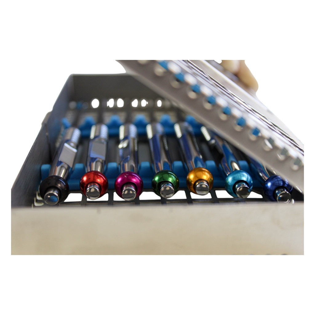 KIT DE 7 PERIOTOMOS CON CASETTE METALICO