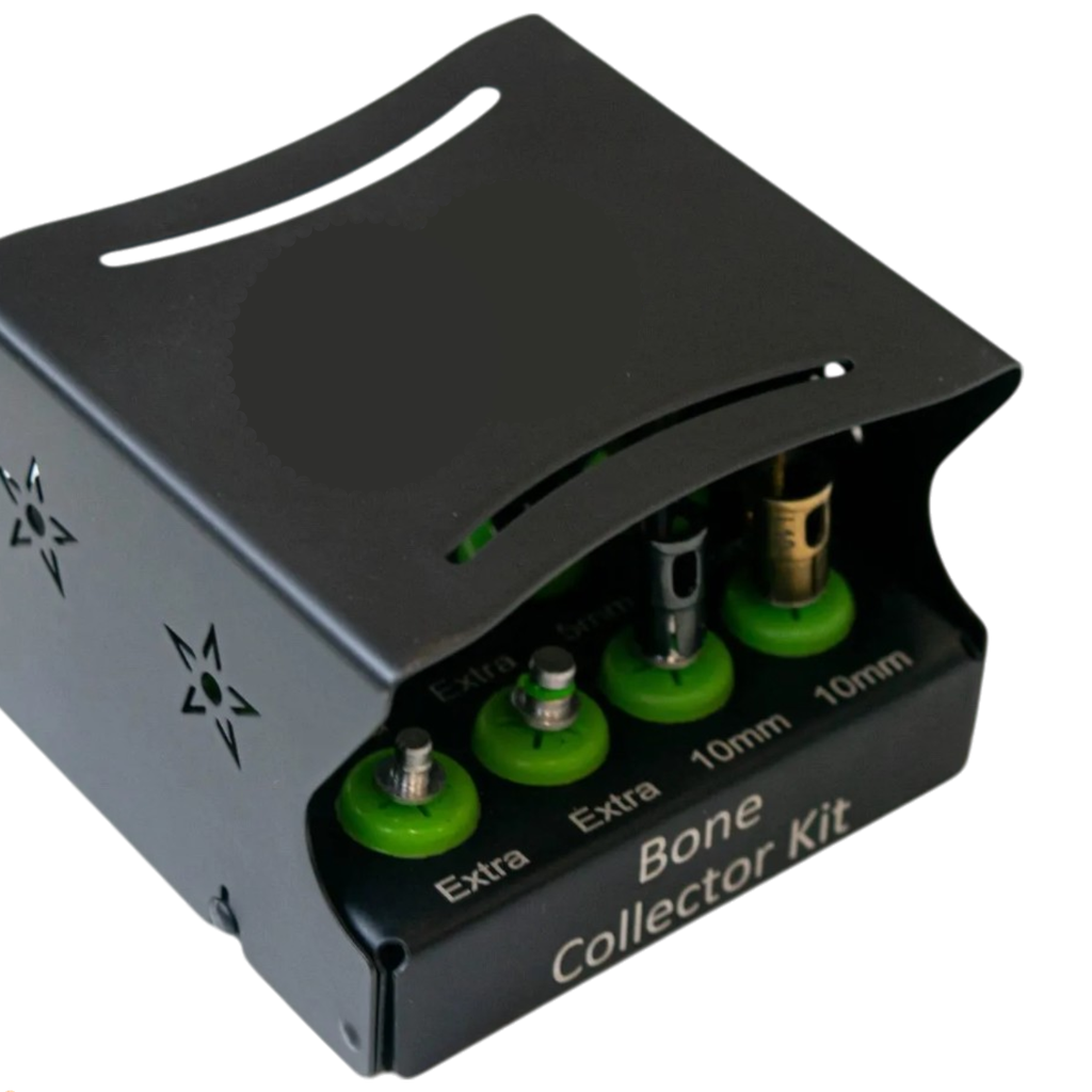 KIT DE FRESAS COLECTORAS Y DISCOS PARA MANEJO DE HUESO AUTOLOGO