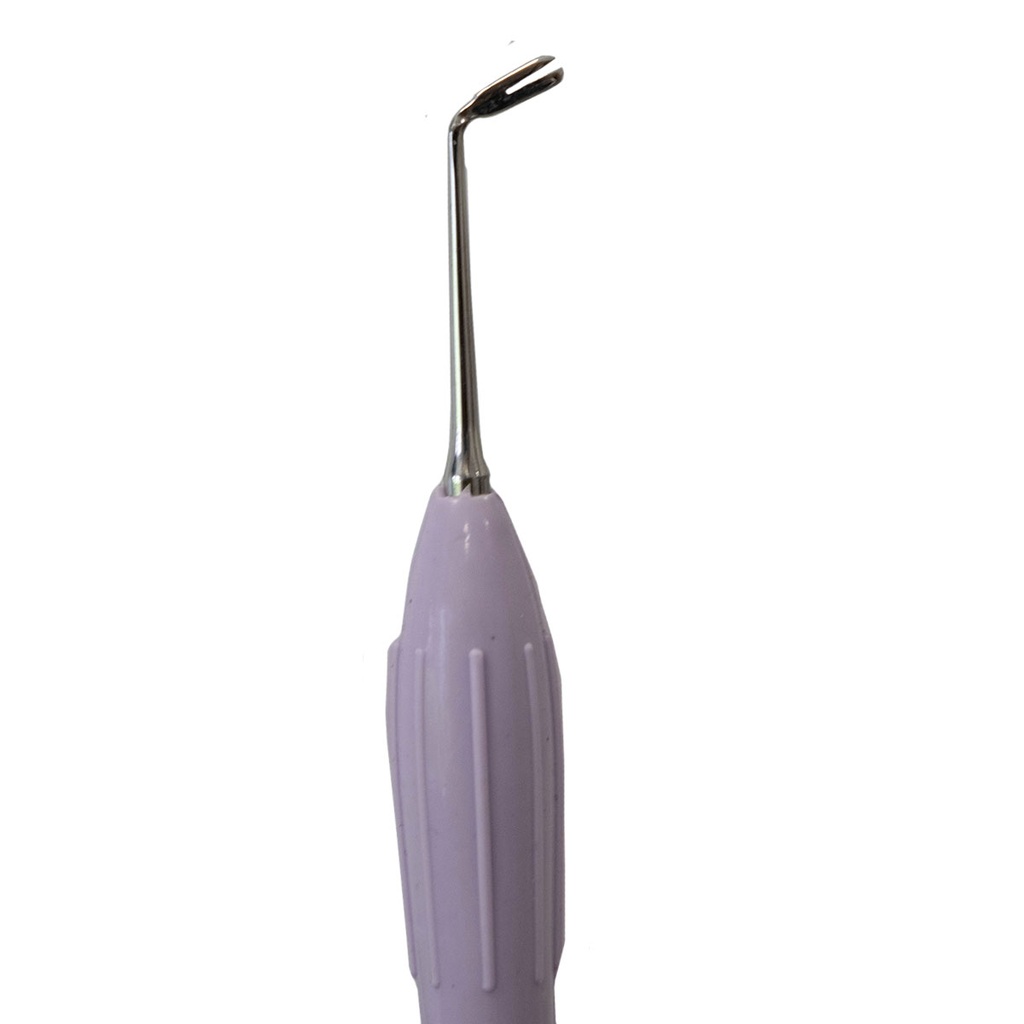 ESPÁTULA PARA COMPOSITE DE MANGO SILICONADO LILA