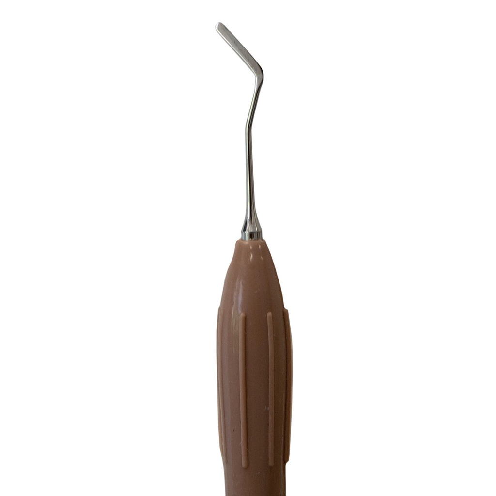 ESPÁTULA PARA COMPOSITE DE MANGO SILICONADO MARRÓN