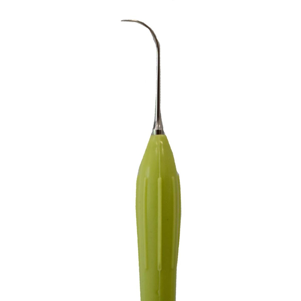 ESPÁTULA PARA COMPOSITE DE MANGO SILICONADO VERDE