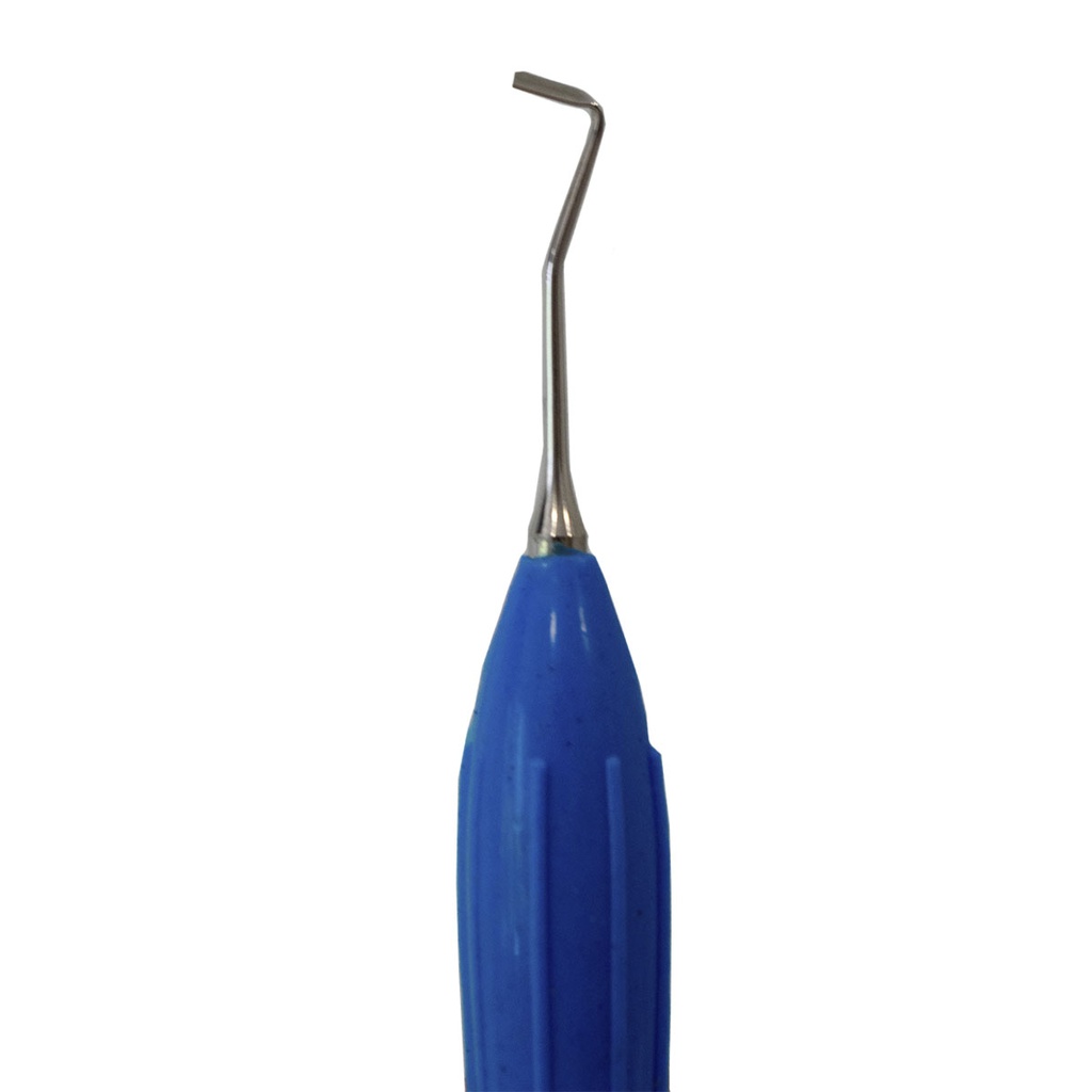 ESPÁTULA PARA COMPOSITE DE MANGO SILICONADO AZUL