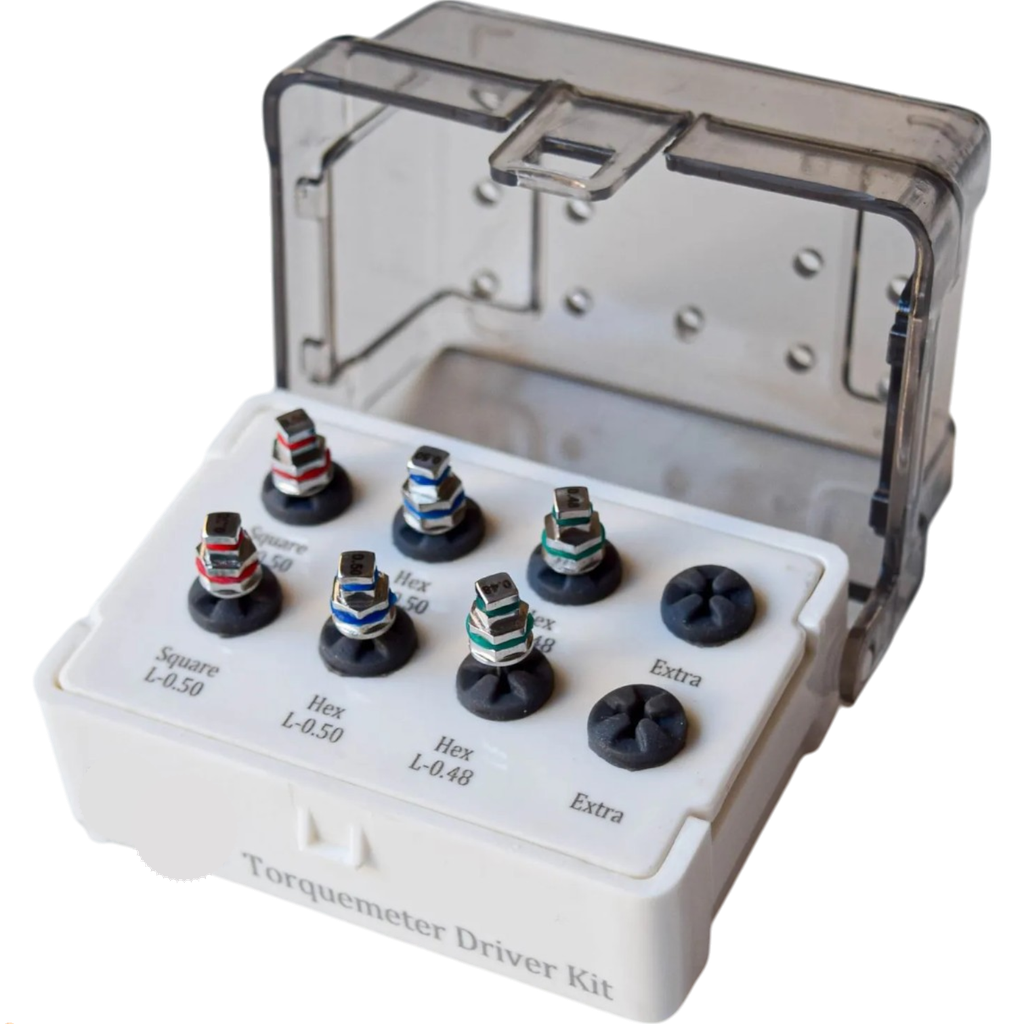 KIT DE 6 PUNTAS DE TORQUIMETRO HEXAGONALES Y CUADRADOS