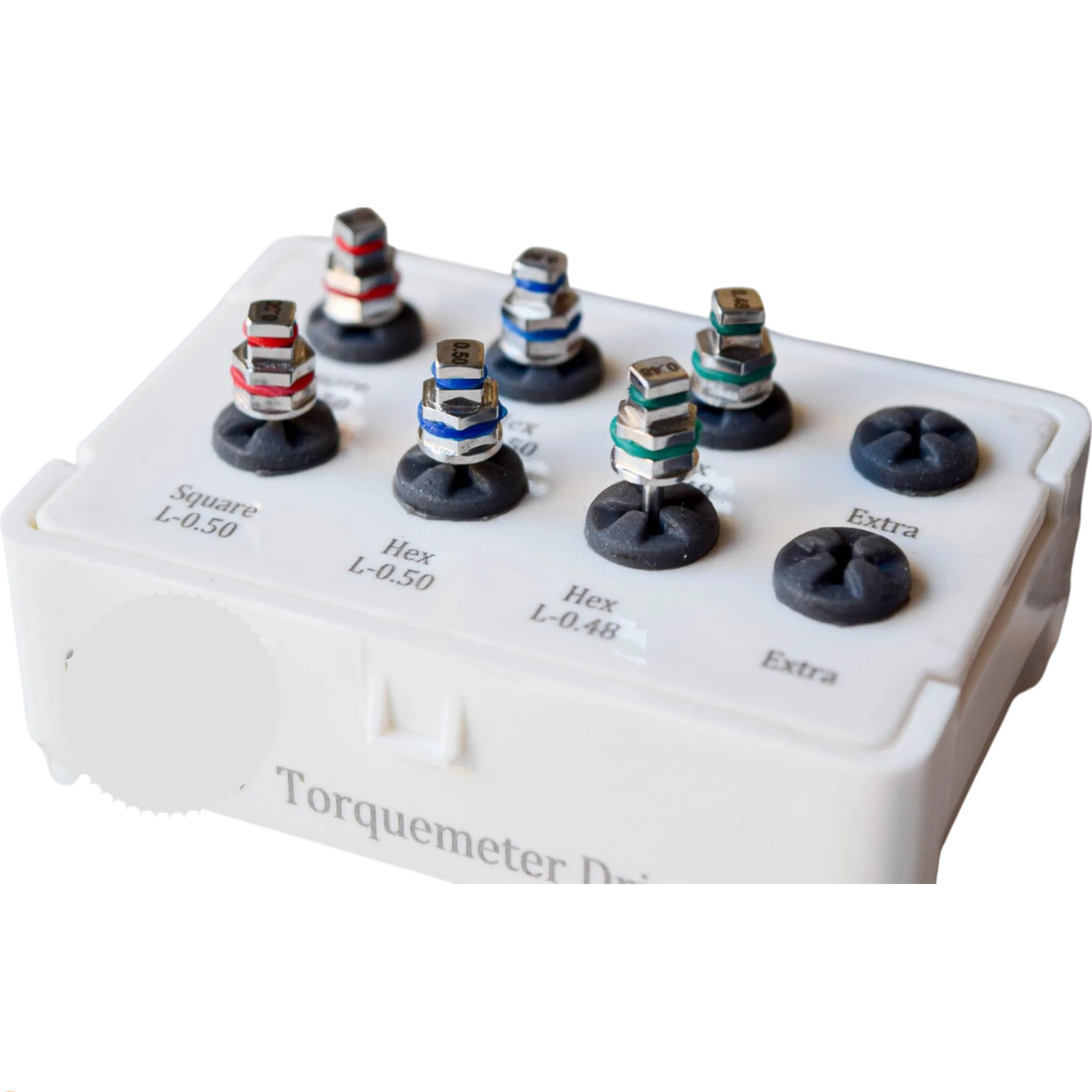 KIT DE 6 PUNTAS DE TORQUIMETRO HEXAGONALES Y CUADRADOS