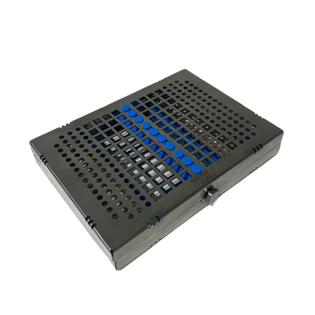 CASETTE METALICO PORTAINSTRUMENTOS 10PCS.