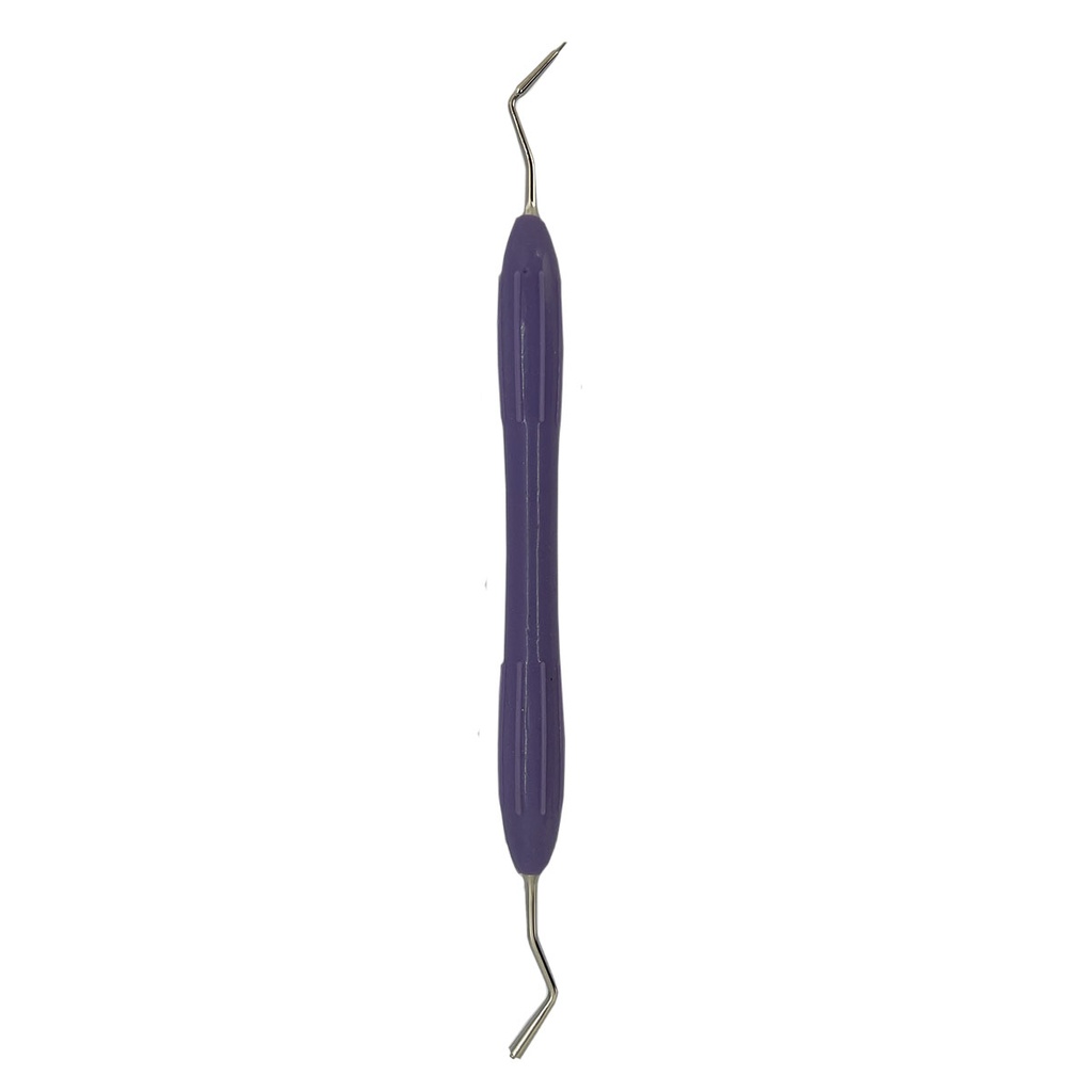 ESPÁTULA PARA COMPOSITE DE MANGO SILICONADO VIOLETA