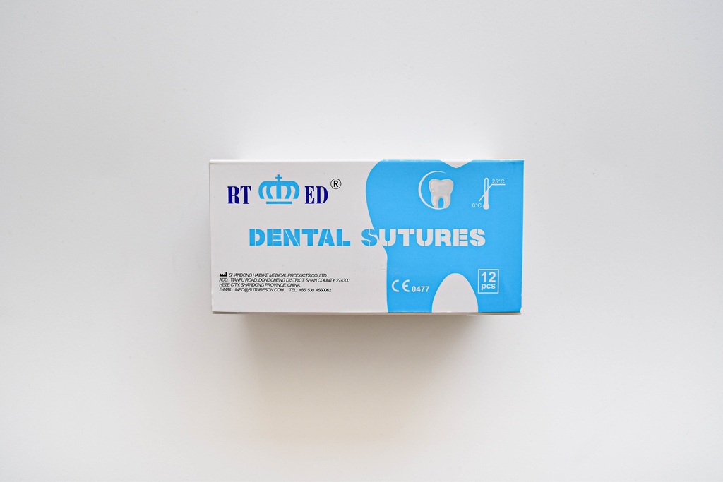 Kit de SUTURA DE SEDA 4/0.75cm LONGITUD- AGUJA 3/8 DE CÍRCULO Y 19mm LARGO x 600 uds