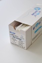 KIT DE SUTURA DE SEDA 5/0.75cm LONGITUD- AGUJA 3/8 DE CÍRCULO Y 16mm LARGO x 12 uds