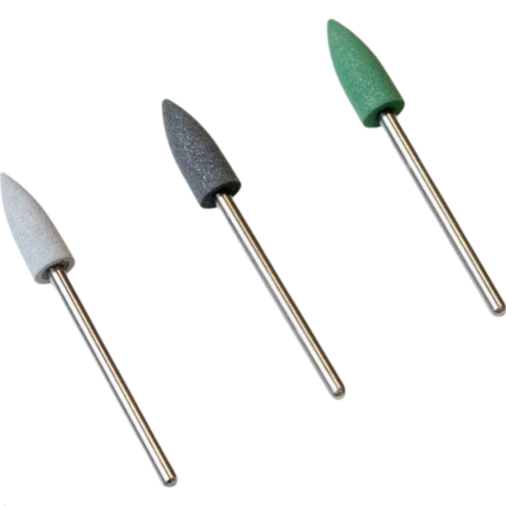 GOMA PARA PULIR PROTESIS TIPO BALA EN PUNTA Gris