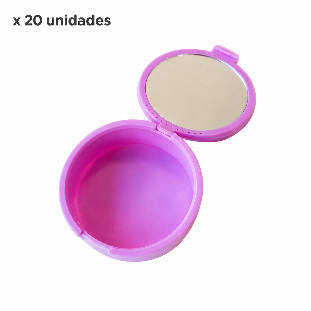 CAJA PORTA ALINEADORES CON ESPEJO GRANDE x 20uds