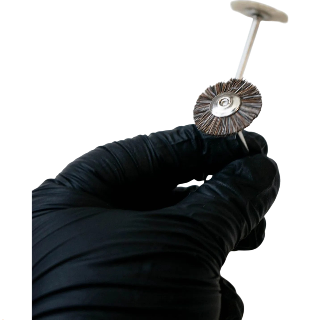 ANILLO DE PELO OSCURO PARA PROTESIS DENTAL ODONTOLOGIA