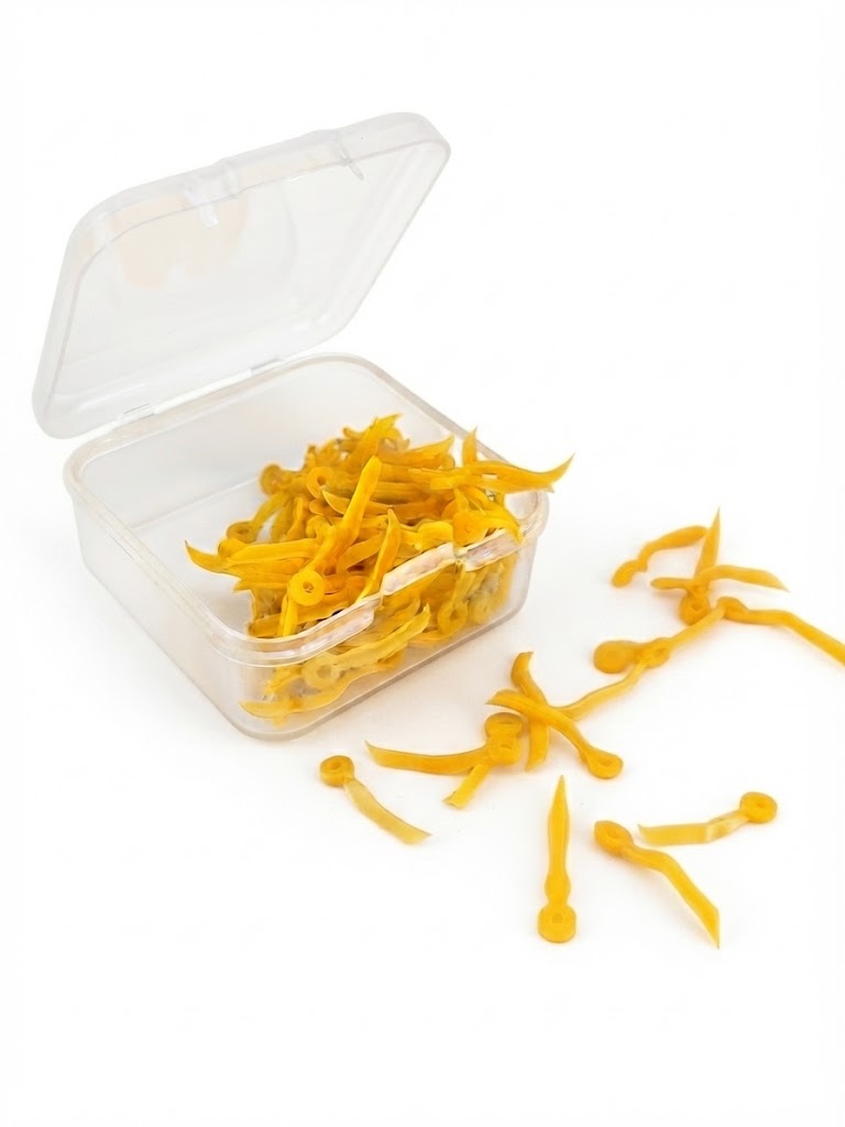 CUÑAS PLASTICAS AMARILLAS (100 UNIDADES) 
