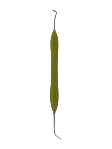 [17/4065-3] ESPÁTULA PARA COMPOSITE DE MANGO SILICONADO VERDE
