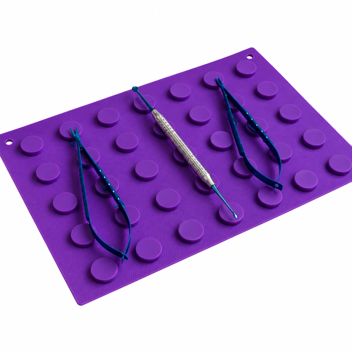 [11/051C] COMPRESA IMANTADA DE SILICONA VIOLETA CHICA (30X20)