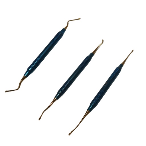 [C0158] KIT DE 3 TUNELIZADORES AZUL Y DORADO