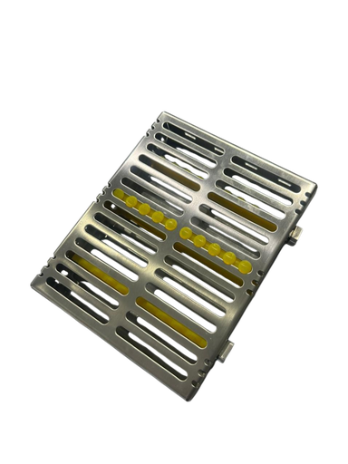 [BI-11/002] CASETE METALICO PORTAINSTRUMENTOS 10PCS. AMARILLO
