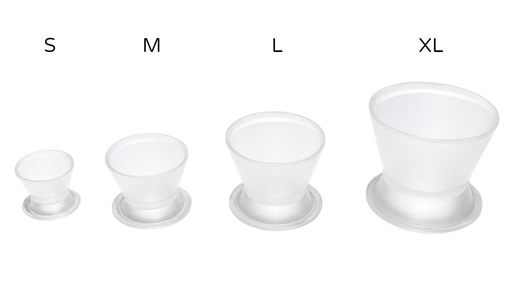 [11/039T] VASOS DAPPEN SILICONADOS TRANSPARENTES X4UDS.