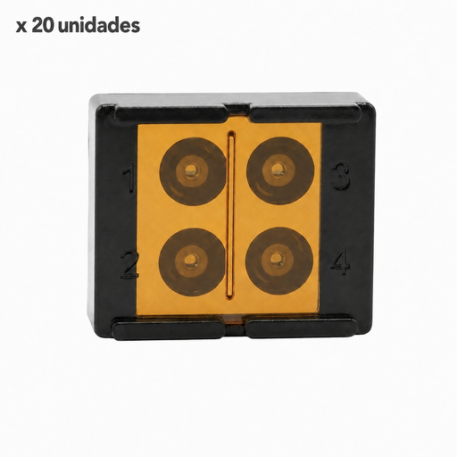 [11/046-1x20] CAJA FOTO RESISTENTE PARA COMPOSITE NEGRA x20