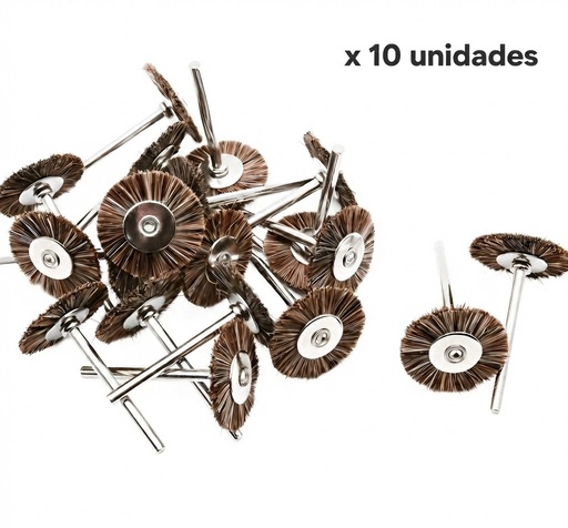 [C0265x10] ANILLO DE PELO OSCURO PARA PROTESIS DENTAL x 10 uds