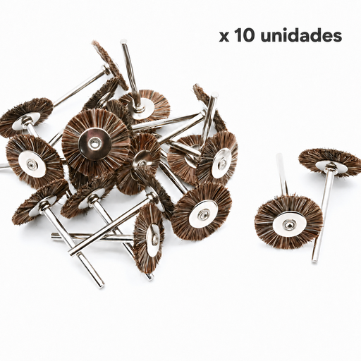 [C0265x10] ANILLO DE PELO OSCURO PARA PROTESIS DENTAL x 10 uds