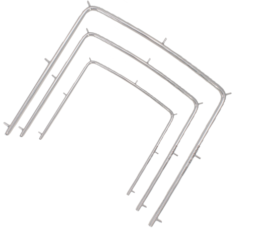 [C0201] ARCO DE YOUNG METALICO PEDIATRICO PORTA GOMA DIQUE
