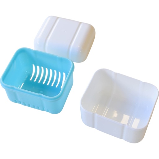 [090526] CAJA PARA PROTESIS CON MALLA PARA LIMPIEZA 85X70X75