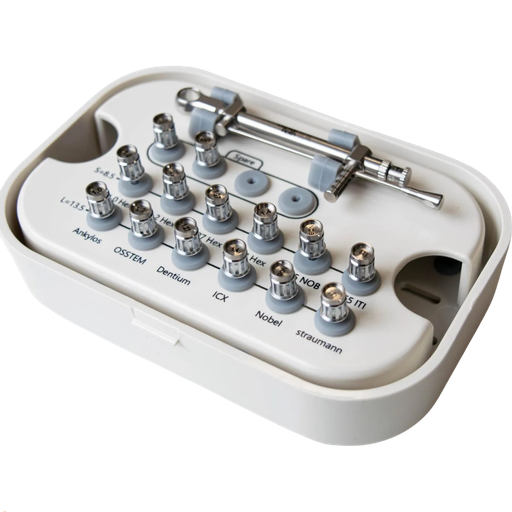 [C0089] KIT PROTETICO DE DESTORNILLADORES CON TORQUIMETRO AGUJA