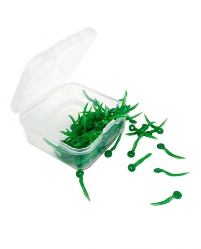 [C0246] CUÑAS PLASTICAS VERDES (100 UNIDADES)