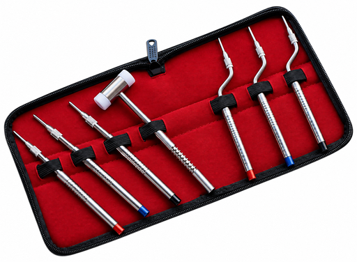 [17/4020-3] KIT DE OSTEÓTOMOS 3STR y 3CVD CON MARTILLO