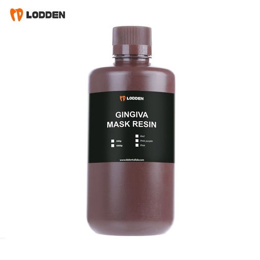 [0909156] RESINA LÍQUIDA PARA IMPRESORA 3D MASCARA GINGIVAL ROJA 0,5KG